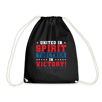 USA Independence American Flag Freedom Sports - Drawstring Bag - black - Front