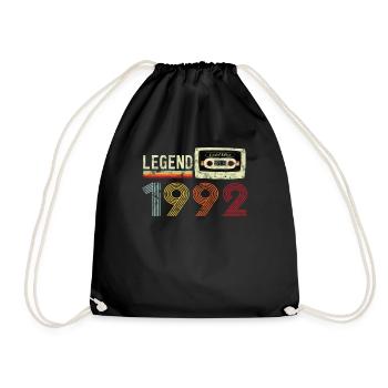 1992 Birthday Vintage Cassette - Sac de sport léger - noir - Devant