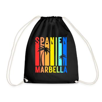 Marbella Andalusien Spanien Costa Del Sol Idee - Turnbeutel - Schwarz - Vorne