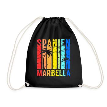 Marbella Andalusien Spanien Costa Del Sol Idee - Turnbeutel - Schwarz - Vorne
