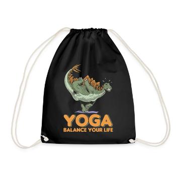 Yogi Yogini Gesundheits Meditation Outfits Girls - Turnbeutel - Schwarz - Vorne
