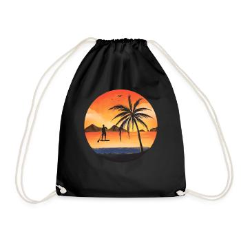 Stand up Paddle SUP Board Surf Paddle Paddle - Sac de sport léger - noir - Devant