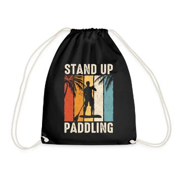 Stand up Paddle SUP Board Surf Paddle Paddle - Sac de sport léger - noir - Devant