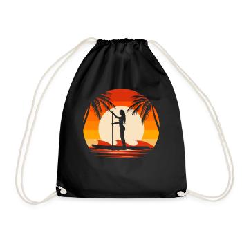 Stand up Paddle SUP Board Surf Paddle Paddle - Sac de sport léger - noir - Devant