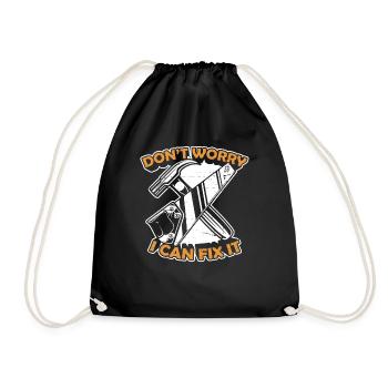 Ne vous inquiétez pas, je peux le réparer Tischler Carpenter - Sac de sport léger - noir - Devant