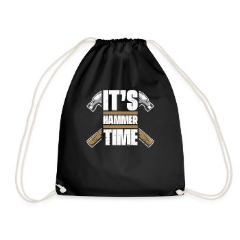 C’est l’heure du marteau Charpentier Technicien en bois Charpentier - Sac de sport léger - noir - Devant
