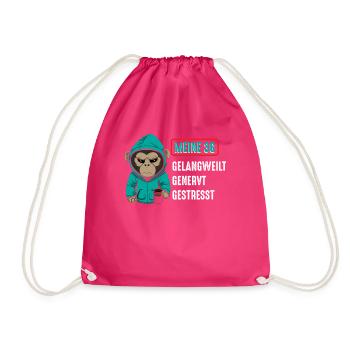 3G Gelangweilt Genervt Gestresst - Turnbeutel - Fuchsia - Vorne