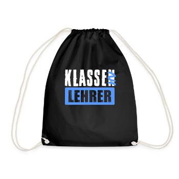 Klassenlehrer Klasse Lehrer Abschied Kollege - Turnbeutel - Schwarz - Vorne