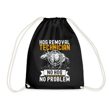 Chasseurs Chasse au sanglier - Sac de sport léger - noir - Devant