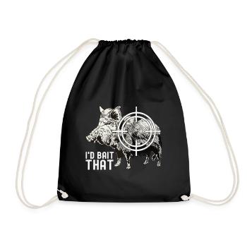 Chasseurs Chasse au sanglier - Sac de sport léger - noir - Devant
