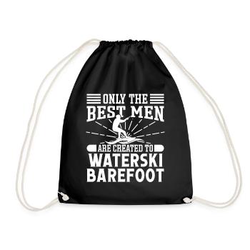 Waterski Barefoot - Drawstring Bag - black - Front