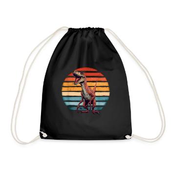 Velociraptor Dinosaure Dino Paléontologue - Sac de sport léger - noir - Devant