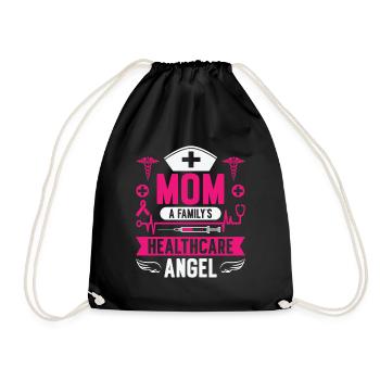 Infirmière Fête des mères Maman Infirmière - Sac de sport léger - noir - Devant