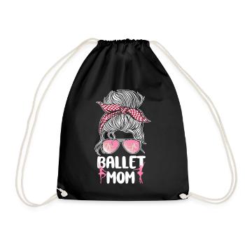 Ballet Dancer Dance Girl Ballerina - Turnbeutel - Schwarz - Vorne