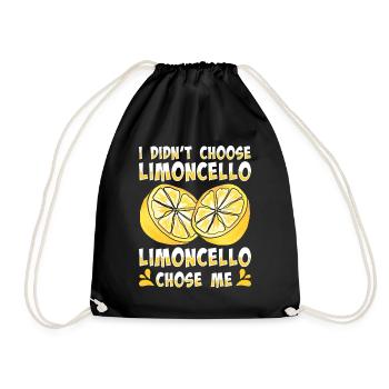 Italienischer Limoncello-liebhaber - Turnbeutel - Schwarz - Vorne