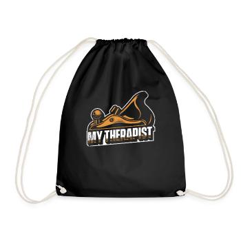 Mon thérapeute Charpentier Technicien bois Charpentier - Sac de sport léger - noir - Devant
