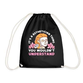 Cute Licensed Esthetician Skincare - Turnbeutel - Schwarz - Vorne