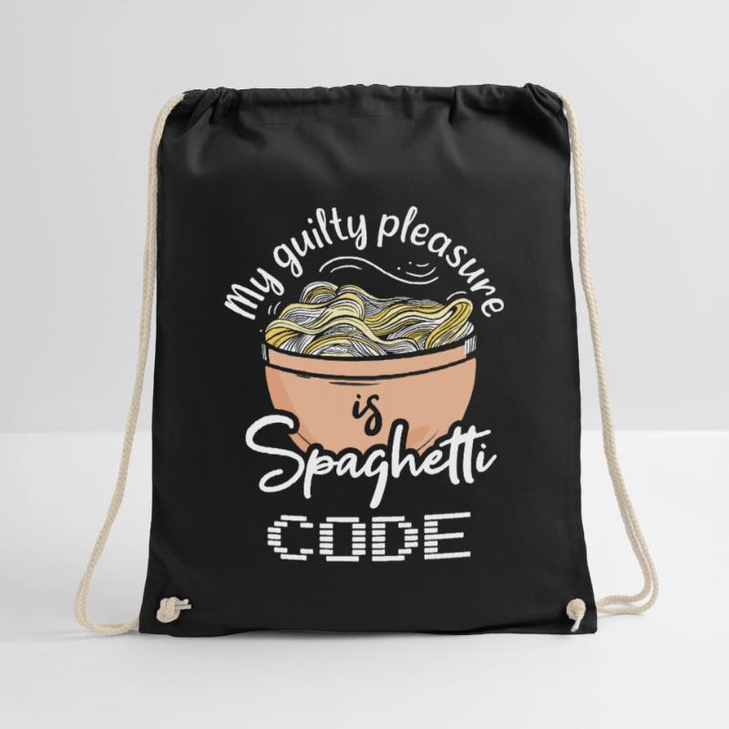 Computer programming Drawstring Bag