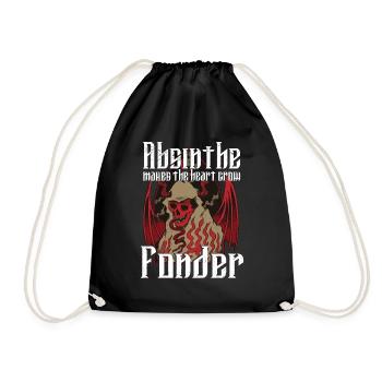 Satan Beelzebub Teufel Gothic Pentagram Mystisch - Turnbeutel - Schwarz - Vorne