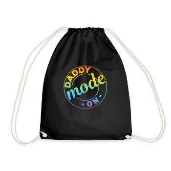 Daddy Mode On - Idées amusantes pour la fête des pères - Sac de sport léger - noir - Devant