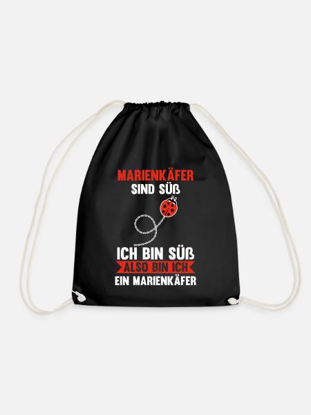 Marienkäfer - Turnbeutel - Schwarz