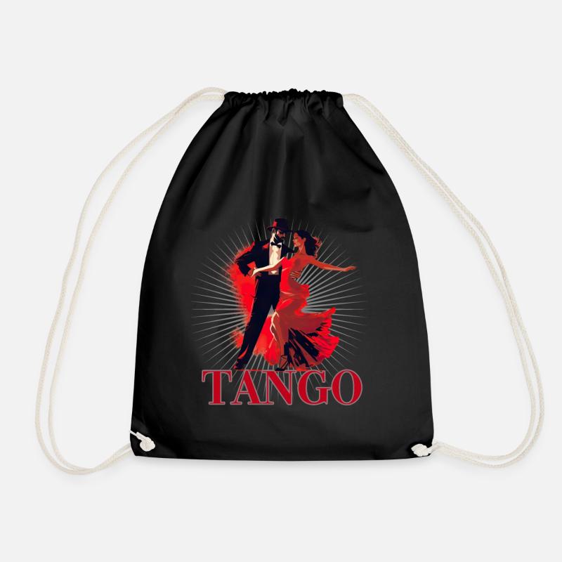 Tango Tanz für einen Tango Tänzer Tänzerinnen - Turnbeutel - Schwarz