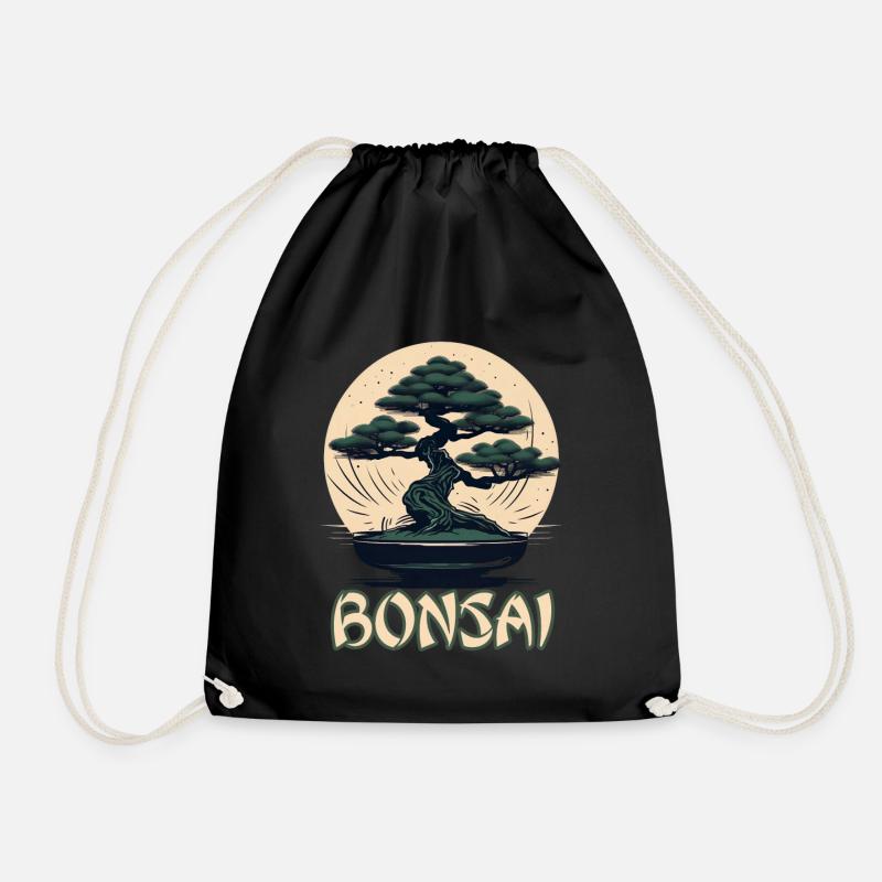 Bonsai Baum Bonsaischale Japanischer Baum - Turnbeutel - Schwarz
