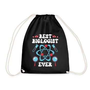Best Biologist of All Time Biologist Biology - Drawstring Bag - black - Front