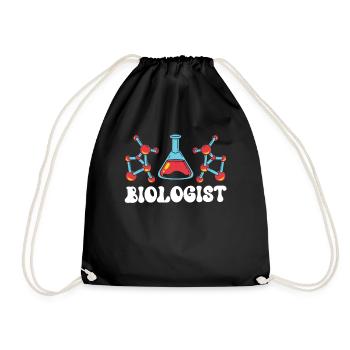 Biologist Biology Teacher Biology Profession - Drawstring Bag - black - Front