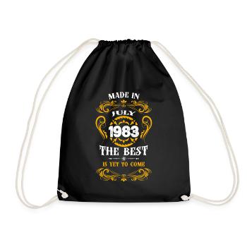 Fabriqué en juin 1983 Le meilleur - Sac de sport léger - noir - Devant