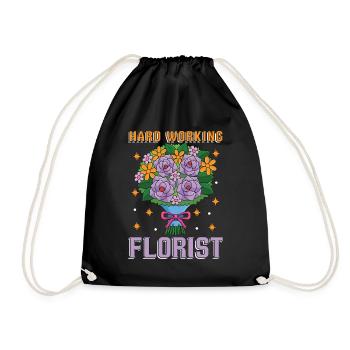 Fleuriste Travailleur Fleuriste Jardinage Magasin de fleurs - Sac de sport léger - noir - Devant