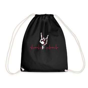 Rock 'n' Roll Music, Dancing, Concert, Festival - Drawstring Bag - black - Front