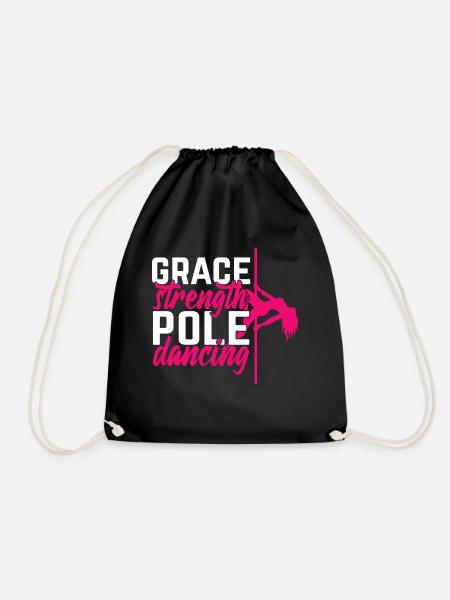 Pole Dance Dancer, Pole Dance, Pole Dancing - Drawstring Bag - black