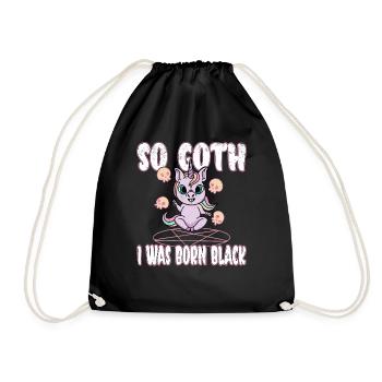 Satan Beelzebub Devil Gothic Pentagram Mystical - Drawstring Bag - black - Front