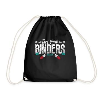 Dietitian Take Your Binders Nutrition Dietitians - Drawstring Bag - black - Front