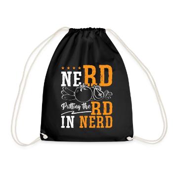 Dietitian Nerd Putting The RD Nutrition Dietitians - Drawstring Bag - black - Front
