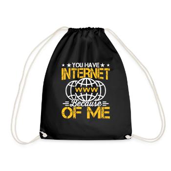 Network Engineer (m/f/d) You have - Drawstring Bag - black - Front