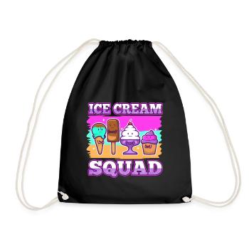 Escouade de crème glacée - Sac de sport léger - noir - Devant