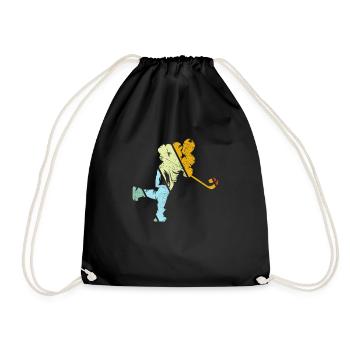 Hockey sur glace Rétro - Sac de sport léger - noir - Devant