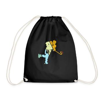 Hockey sur glace Rétro - Sac de sport léger - noir - Devant