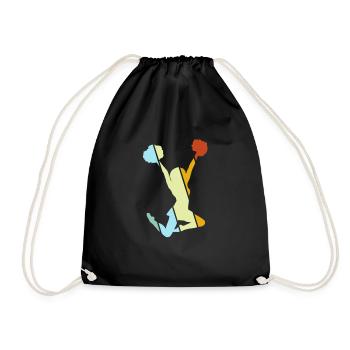 cheerleading rétro - Sac de sport léger - noir - Devant