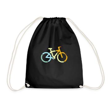 Vélo Rétro - Sac de sport léger - noir - Devant