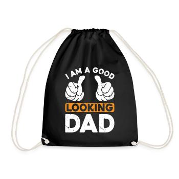 Je suis un beau père - Drôles d’idées pour la fête des pères - Sac de sport léger - noir - Devant