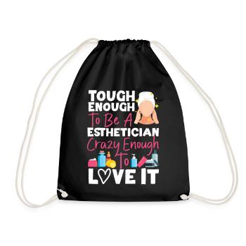Cute Licensed Esthetician Skincare - Turnbeutel - Schwarz - Vorne