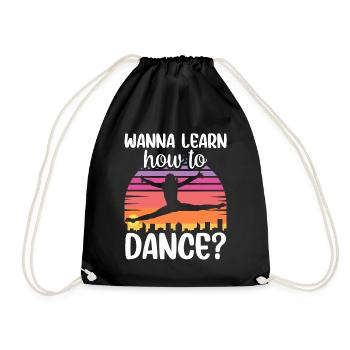 Voulez-vous apprendre à danser professeur de danse à l’école de danse - Sac de sport léger - noir - Devant