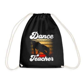 Professeur de danse Professeur de danse Cours de danse École de danse - Sac de sport léger - noir - Devant