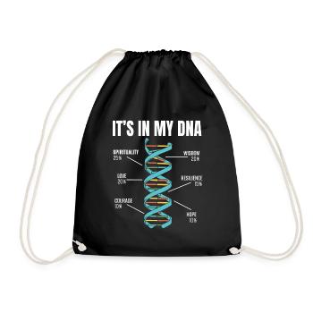 Spiritual DNA Inspiration Spiritualist - Drawstring Bag - black - Front