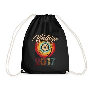 2017 Anniversaire Vinyle Vintage - Sac de sport léger - noir - Devant