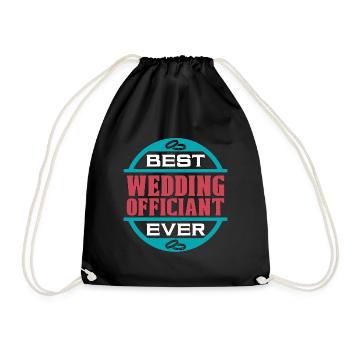 Officiant Best Ever Wedding Officiant Minister - Turnbeutel - Schwarz - Vorne