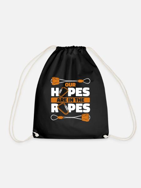 Our Hopes Are In The Ropes Speedklettern Kraxler - Turnbeutel - Schwarz